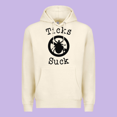 Ticks Suck Shirt Lyme Disease Gift Green Awareness Ribbon Premium Hoodie Designed By Designpulse