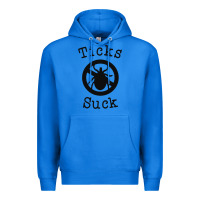 True Royal ticks suck shirt lyme disease gift green awareness ribbon Premium Hoodie - DesignPulse