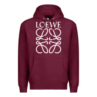 Burgundy loewe Premium Hoodie - DesignPulse