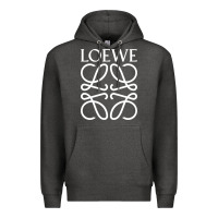 Charcoal Heather loewe Premium Hoodie - DesignPulse