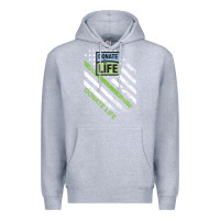 Heather Grey donate life Premium Hoodie - DesignPulse