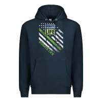 Navy donate life Premium Hoodie - DesignPulse