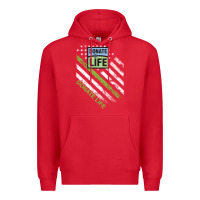 Red donate life Premium Hoodie - DesignPulse