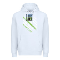 White donate life Premium Hoodie - DesignPulse