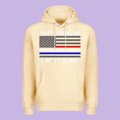 Police Fire Ems First Responder American Flag Firefighter T Shirt Premium Hoodie Designed By Designpulse