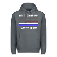 Rock police fire ems first responder american flag firefighter t shirt Premium Hoodie - DesignPulse