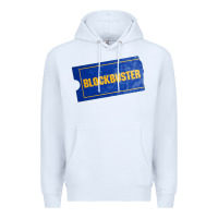 White blockbuster Premium Hoodie - DesignPulse