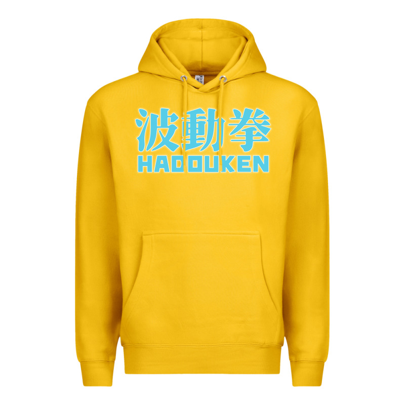 Hadouken Street Arcade Fighter Retro Ryu Gaming Funny Premium Hoodie by DesignPulse | Teevron