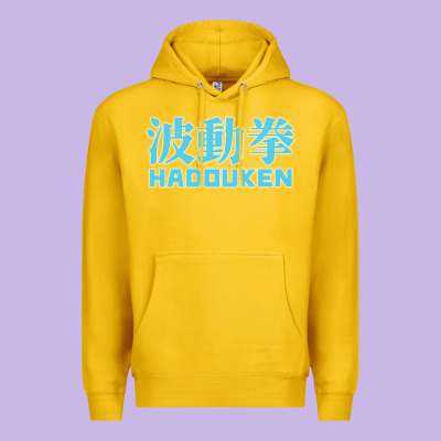 Hadouken Street Arcade Fighter Retro Ryu Gaming Funny Premium Hoodie Designed By Designpulse