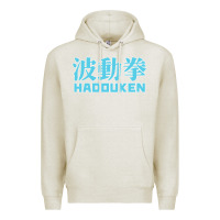 Oatmeal Heather hadouken street arcade fighter retro ryu gaming funny Premium Hoodie - DesignPulse