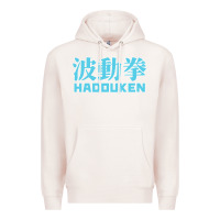 Pale Pink hadouken street arcade fighter retro ryu gaming funny Premium Hoodie - DesignPulse