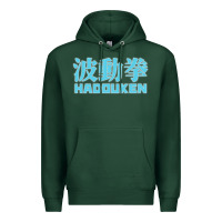 Sports Green hadouken street arcade fighter retro ryu gaming funny Premium Hoodie - DesignPulse