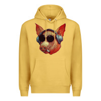Antique Gold Blodwyn pig Premium Hoodie - DesignPulse