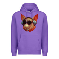 Purple Blodwyn pig Premium Hoodie - DesignPulse