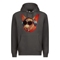 Smoke Blodwyn pig Premium Hoodie - DesignPulse