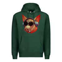 Sports Green Blodwyn pig Premium Hoodie - DesignPulse