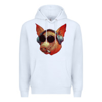 White Blodwyn pig Premium Hoodie - DesignPulse