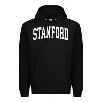 Black stanford california ca vintage athletic sports design t shirt Premium Hoodie - DesignPulse
