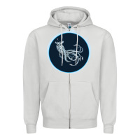 Dove Grey Sea Emperor Transparent Graphic Zipper Hoodie - Bettercallsaul