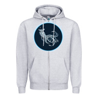 Heather Grey Sea Emperor Transparent Graphic Zipper Hoodie - Bettercallsaul