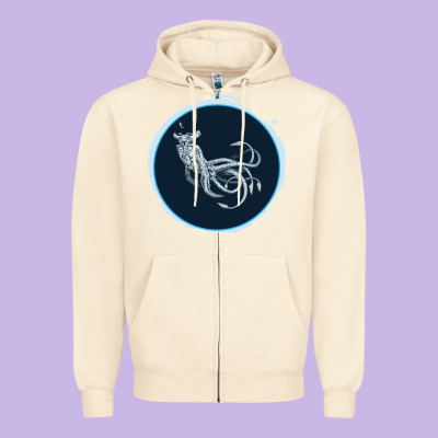 Sea Emperor Transparent Graphic Zipper Hoodie Designed By Bettercallsaul
