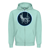 Seafoam Sea Emperor Transparent Graphic Zipper Hoodie - Bettercallsaul