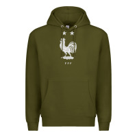 Army Green FFF Two Stars Premium Hoodie - DesignPulse