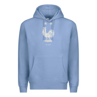 Colony Blue FFF Two Stars Premium Hoodie - DesignPulse