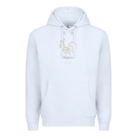 White FFF Two Stars Premium Hoodie - DesignPulse