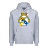 Heather Grey real,madrid Premium Hoodie - DesignPulse