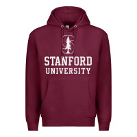 Burgundy stanford university logo Premium Hoodie - DesignPulse