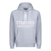 Heather Grey stanford university logo Premium Hoodie - DesignPulse