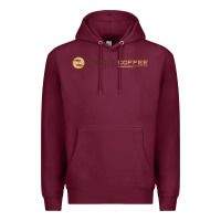 Burgundy ziggi's coffee Premium Hoodie - DesignPulse