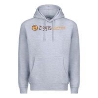 Heather Grey ziggi's coffee Premium Hoodie - DesignPulse