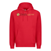 Red ziggi's coffee Premium Hoodie - DesignPulse