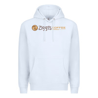 White ziggi's coffee Premium Hoodie - DesignPulse