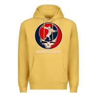 Antique Gold grateful dude Premium Hoodie - DesignPulse