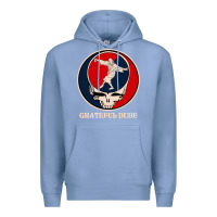 Colony Blue grateful dude Premium Hoodie - DesignPulse