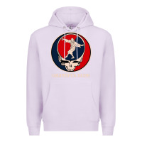 Lilac grateful dude Premium Hoodie - DesignPulse