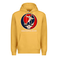 Mustard grateful dude Premium Hoodie - DesignPulse