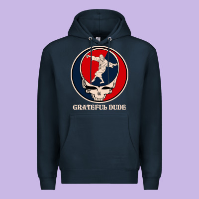 Grateful Dude Premium Hoodie Designed By Designpulse