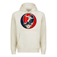 Oatmeal Heather grateful dude Premium Hoodie - DesignPulse