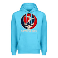 Ocean Blue grateful dude Premium Hoodie - DesignPulse