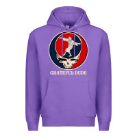 Purple grateful dude Premium Hoodie - DesignPulse