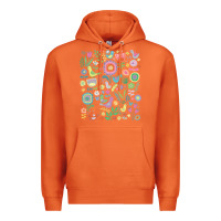 Carrot cute birds t  shirt birds and blooms   cute floral pattern by cecca de Premium Hoodie - DesignPulse
