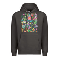 Smoke cute birds t  shirt birds and blooms   cute floral pattern by cecca de Premium Hoodie - DesignPulse