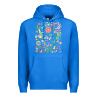 True Royal cute birds t  shirt birds and blooms   cute floral pattern by cecca de Premium Hoodie - DesignPulse