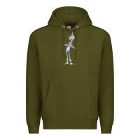 Army Green vintage wizard of oz tinman Premium Hoodie - DesignPulse