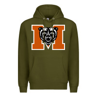 Army Green mercer bears Premium Hoodie - DesignPulse