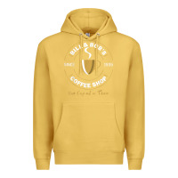 Antique Gold bill and bob coffee shop aa recovery gift t shirt Premium Hoodie - PixelWave